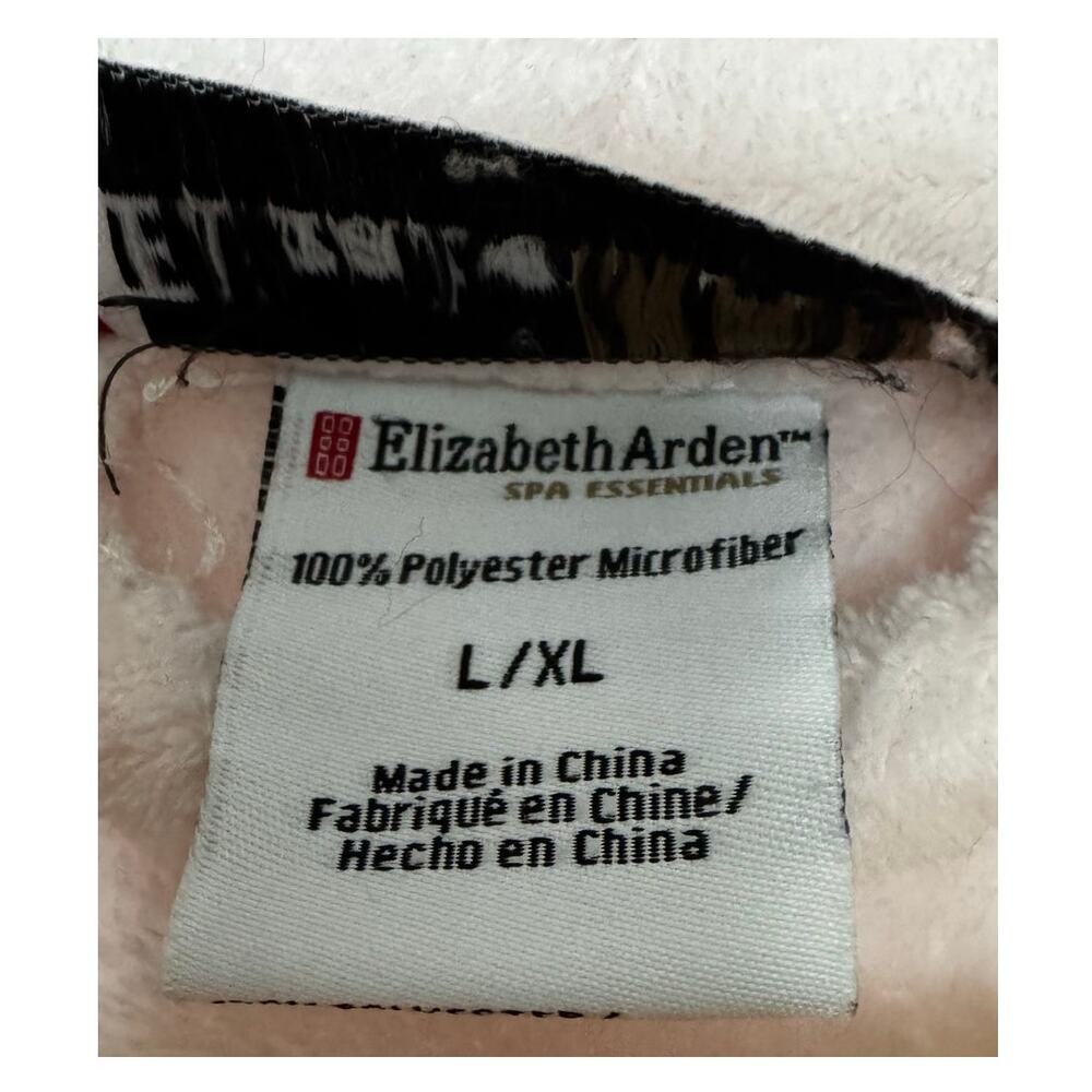 Elizabeth Arden Long Pink Plush Spa Shawl Collar Robe L/XL Cozy Belted Pockets - Picture 13 of 13